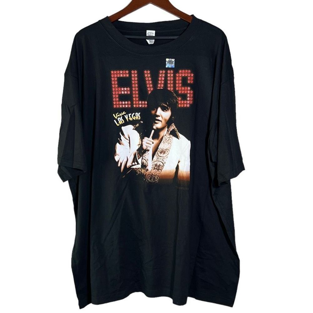 Vintage Deadstock Y2K 2002 Viva Elvis Presley Las Vegas Band T-shirt Mens Size 4